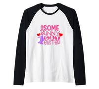 Un Lapin a-t-il Dit Que Les œufs de Pâques chassent, chassent, chassent, Dimanche ? Manche Raglan