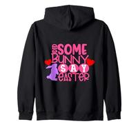 Un Lapin a-t-il Dit Que Les œufs de Pâques chassent, chassent, chassent, Dimanche ? Sweat à Capuche