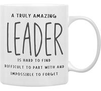 Un leader vraiment exceptionnel est difficile à trouver. Mug « Meilleur mentor » (325 ml) - Cadeau original en céramique imprimée recto verso - Idéal pour maman, papa, un ami, une épouse ou un mari.