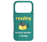 Un Lecteur de mystère Douillet lisant Parce Que Le Meurtre est Une Erreur Coque pour iPhone 17 Pro