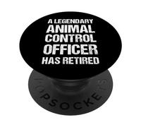 Un légendaire Officier de contrôle des Animaux a la Retraite PopSockets PopGrip Adhésif