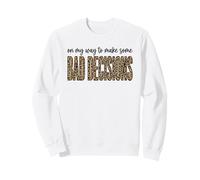 Un léopard est en Route pour Prendre de Mauvaises décisions, Voyage de Vacances à la Plage Sweatshirt