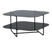 Table Basse en Verre "Un-Line" 85cm Noir