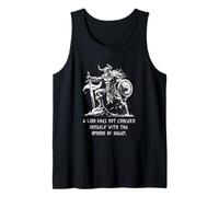 Un lion ne concerne pas l'opinion des moutons. Proverbe de combat Débardeur