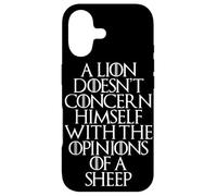 Un Lion ne se préoccupe Pas des Opinions d'un Mouton Coque pour iPhone 17