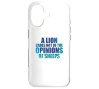 Un Lion ne se Soucie Pas des Opinions des Moutons Coque pour iPhone 17
