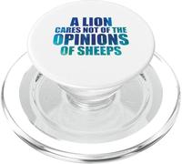 Un Lion ne se Soucie Pas des Opinions des Moutons PopSockets PopGrip pour MagSafe