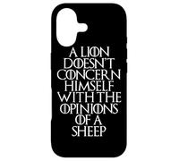 Un Lion ne traite Pas des Opinions d'un Mouton Coque pour iPhone 17