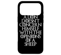 Un Lion ne traite Pas des Opinions d'un Mouton Coque pour iPhone 17 Pro Max