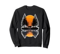 Un Lion Puissant au Coucher du Soleil Mane Africa Roar Savanna Sweatshirt