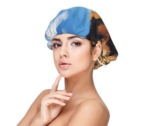 Un lion, un léopard et un tigre se battent pour de la nourriture,Bonnet de nuit en satin pour adulte - Bonnet de nuit élastique pour femme, couvre-cheveux de nuit