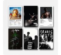 Un lot de 6 affiches d'album Travis Scott UtopiaPoster mural sur toile Poster Travis Scott - Impression d'art minimaliste Travis Scott Limited Poster sur toile Travis Music Scott Album Tr