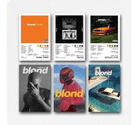 Un lot de 6 affiches de musique Frank Ocean Poster de musique Frank Ocean Poster de musique Frank Ocean Rapper rétro Frank Ocean Couverture de l'album Poster Endless Frank Ocean Rap Music Poster Frank