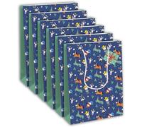 Un Lot De 6 Sacs Cadeaux Enfants - Grands Formats 26,5x14x33cm - Sirènes, Licornes - Qualité Supérieure, Résistant :210g - Idéal Pour : Jeux De Société, Puzzles, Coffrets