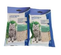 Un lot de deux sachets d'herbe à chat, orges 100gx2 - animallparadise