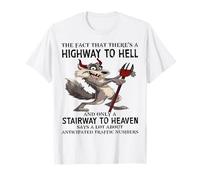 Un loup mignon : le fait qu'il y ait une autoroute vers l'enfer et seulement T-Shirt