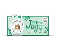 Un mariage addictif de fraîcheur pour votre quotidien avec le thé vert menthe LES 2 MARMOTTES, format familial box de 30 sachets - Lot de 3