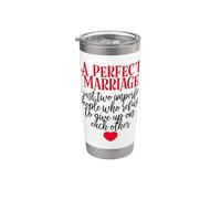 Un mariage parfait | Anniversaire Gobelet isotherme en acier inoxydable double paroi