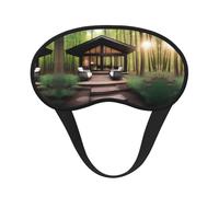 Un masque de sommeil occultant à imprimé évasion en plein air - Masque contour des yeux, parfait pour les voyages, la méditation et une utilisation nocturne