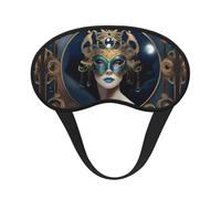 Un masque de sommeil occultant à imprimé MoonlitMasquerade (1) - Masque contour des yeux, parfait pour les voyages, la méditation et une utilisation de nuit