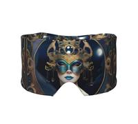 Un masque MoonlitMasquerade (1) imprimé pour dormir et dormir - Doux et respirant, idéal pour les voyages, la méditation et une utilisation de nuit
