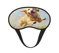 Un masque pour les yeux Golden Retriever ultime pour dormir, masque doux et confortable, masque relaxant sans pression nocturne.
