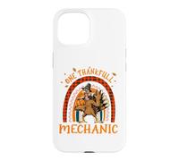 Un mécanicien Reconnaissant Thanksgiving Arc-en-Ciel Turquie Coque pour iPhone 15