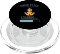 Un méditant Mignon et Heureux Qui Fait Le Plein de Paix intérieure PopSockets PopGrip pour MagSafe