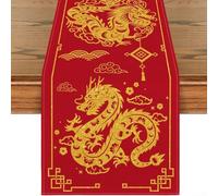 Un mélange unique de culture et de fonctionnalité. Achetez notre chemin de table chinois pour dragon du zodiaque 33 x 183 cm (chemin de table A)