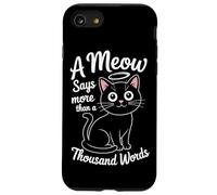 Un miaulement vaut mille mots Coque pour iPhone SE (2020) / 7 / 8