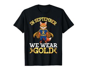 Un Mignon héros de Fox en Septembre, Nous portons Un Cancer Infantile doré T-Shirt