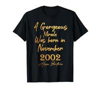 Un miracle magnifique est né en novembre 2002 Joyeux anniversaire T-Shirt