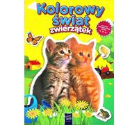 Un monde coloré d'animaux. Deux chats - Arrangement collectif (Bücher mit Aufklebern auf Polnisch)
