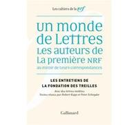 Un monde de lettres Collectif (Auteur), Peter Schnyder (Edité par), Robert Kopp (Edité par)