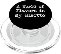 Un monde de saveurs dans mon risotto Funny Risotto Minimalist PopSockets PopGrip pour MagSafe