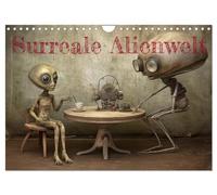 Un monde extraterrestre surréaliste, Version française (Calendrier mural 2026 DIN A4 portrait), Calendrier CALVENDO mensuel