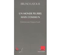 Un monde pluriel mais commun