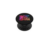 Un Monde, Un Amour, Un Peuple, Un Avenir PopSockets PopGrip Adhésif
