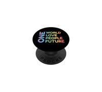 Un Monde, Un Amour, Un Peuple, Un Avenir PopSockets PopGrip Adhésif