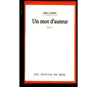 Un Mot D'auteur - Récit