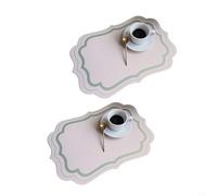 Un must have lot de 2 emplacements imperméables fabriqués à partir de matériau PVC (G)
