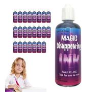 Un mystérieux ensemble de jouets de truc de magie de magie pour l'encre de 24 pièces Type de bouteille | Effacez l'encre pour les astuces d'un itinéraire de disparition avec 24 mini-bouteilles contena