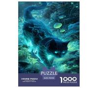 Un_Mystique_Chat Puzzle 1000 Pièces Adultes Enfants intéressant Puzzles 1000 Pièce Jeux D'adresse Cadeau 70x50cm/1000pcs