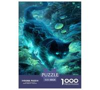 Un_Mystique_Chat Puzzle 1000 Pièces Adultes intéressant Puzzles 1000 Pièce Jeu De Team Building Décor À La Maison 38x26cm/1000pcs