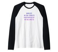Un nihiliste dans la rue, un existentialiste dans les draps Manche Raglan