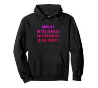 Un nihiliste dans la rue, un existentialiste dans les draps Sweat à Capuche