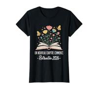 Un Nouveau Chapitre Commence Retraitee 2026 Cadeau Retraite T-Shirt
