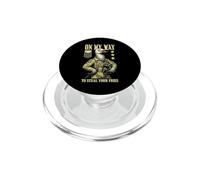 Un Oiseau de Chasse drôle et Stupide avec Un Oiseau volez Vos Frites PopSockets PopGrip pour MagSafe