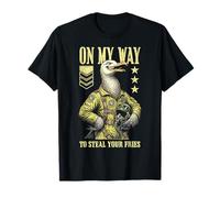 Un Oiseau de Chasse drôle et Stupide avec Un Oiseau volez Vos Frites T-Shirt