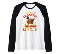 Un Oncle Reconnaissant Turquie Dabbing Automne Automne Manche Raglan